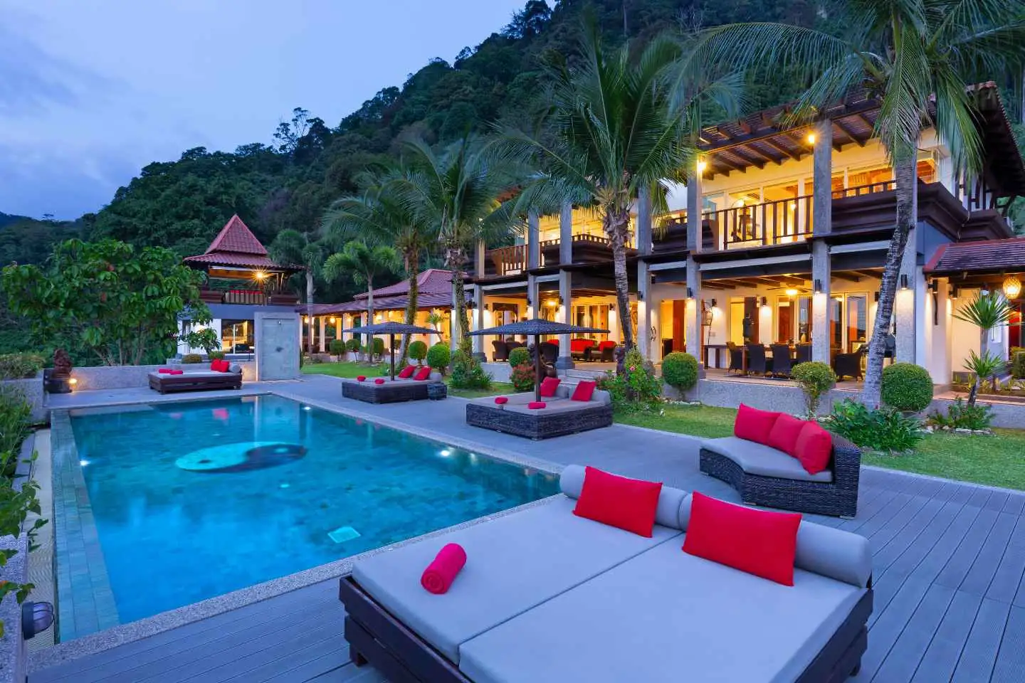 Exterior view of Villa Thai Sawan - Stunning Thai-Bali Patong Sea View Villa for Sale