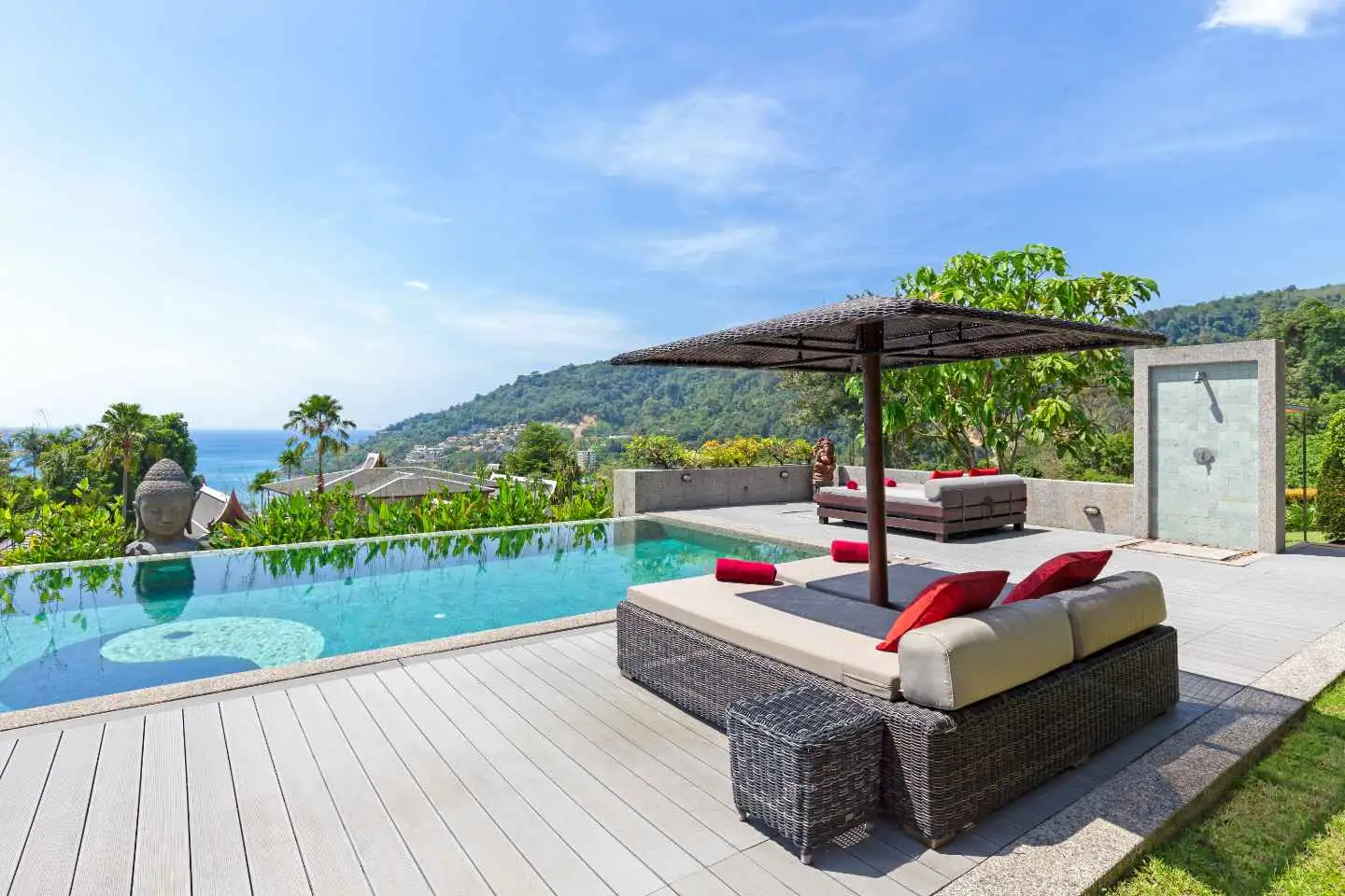 Exterior view of Villa Thai Sawan - Stunning Thai-Bali Patong Sea View Villa for Sale