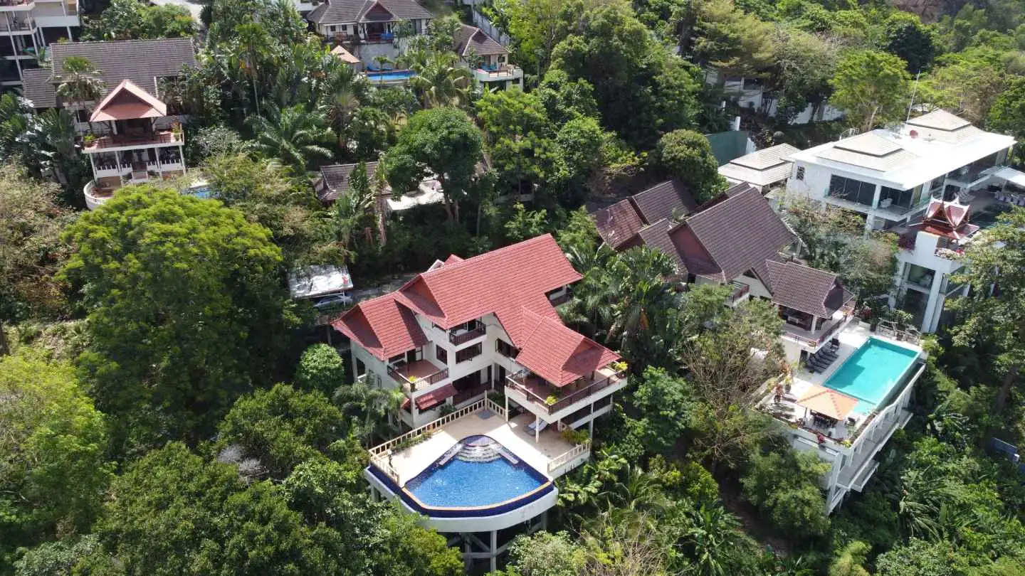 Exterior view of Sea View Pool Villa For Sale In Patong, Phuket