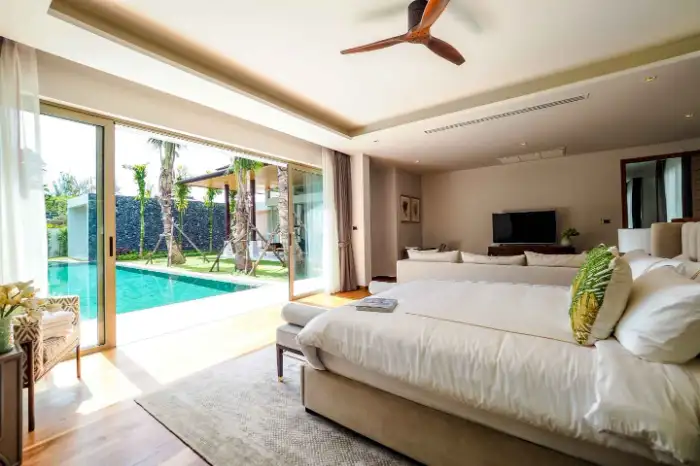 Interior view of 4 Bedroom Botanica Lakeside Villa for Sale in Layan, Phuket