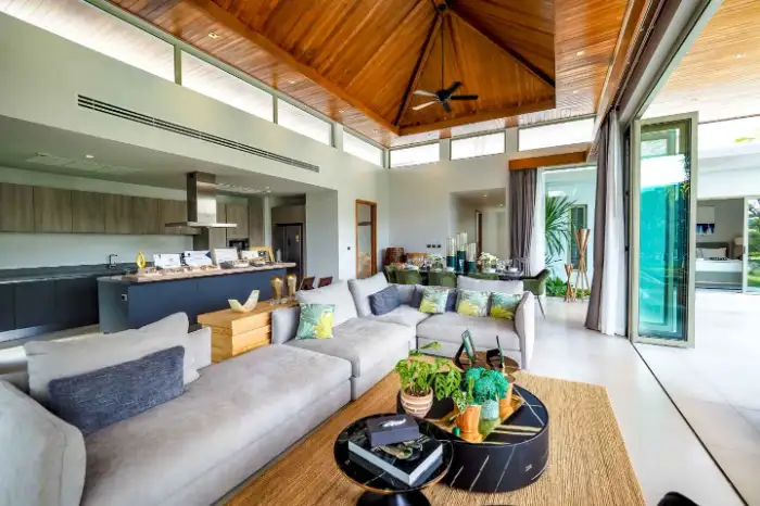 Interior view of 4 Bedroom Botanica Lakeside Villa for Sale in Layan, Phuket