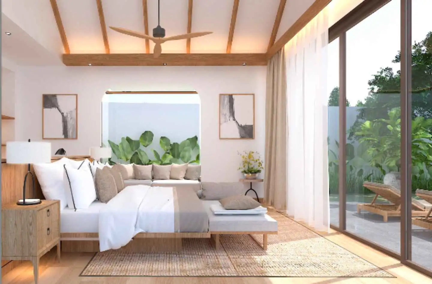 Interior view of Nakara Grand Luxury Villas 4-Bedroom Pool Villa for Sale in - 5% Rental Guarantee for 2 Years