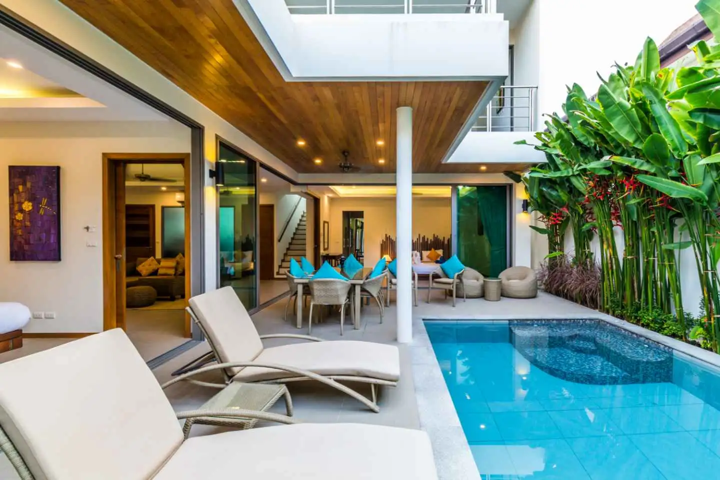 Interior view of 4 Bedroom Resale Villa for Sale at KA Villas in Rawai, Phuket