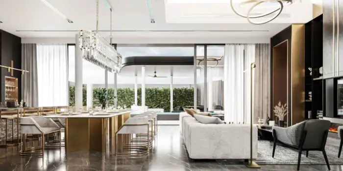 Interior view of 4-Bedroom Pool Villa for Sale at Nature's Rest - Cherngtalay, Phuket