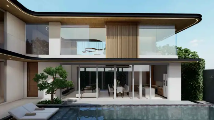 Interior view of 4-Bedroom Pool Villa for Sale at Nature's Rest - Cherngtalay, Phuket