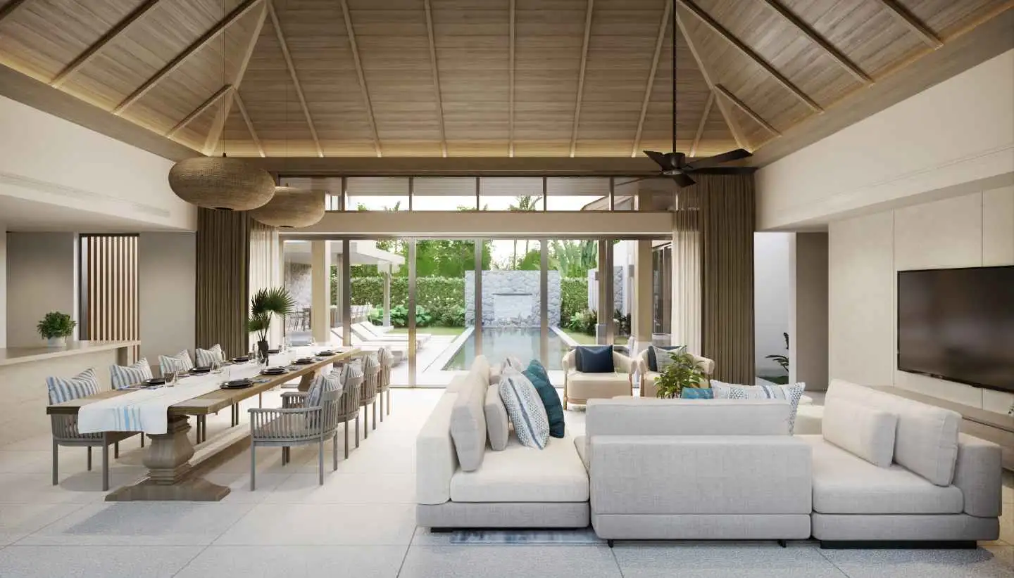 Interior view of Luxury 5 Bedroom Pool Villa in QAV Residences Pasak 8 Cherngtalay