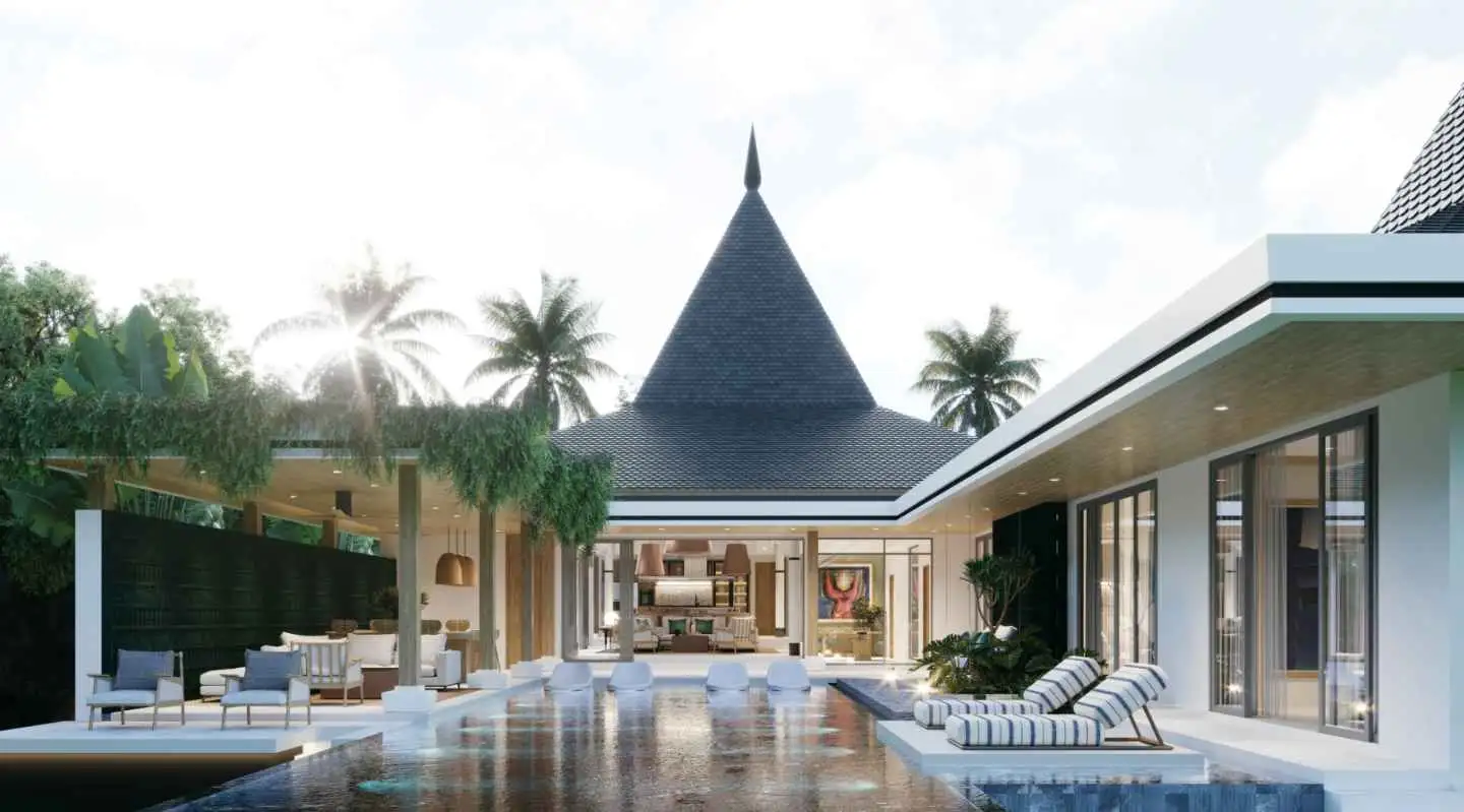 Interior view of 5-Bedroom Punyisa Bangjo Private Pool Villa for Sale