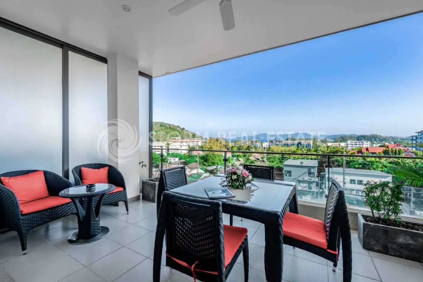 View from Sea View Foreign Freehold Studio Condo for Sale in Surin Sabai