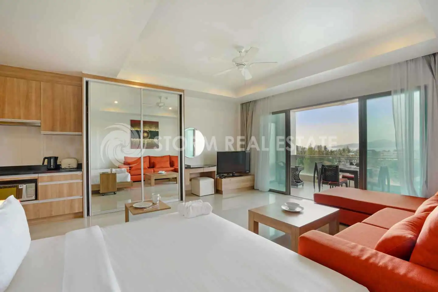 View from Sea View Foreign Freehold Studio Condo for Sale in Surin Sabai