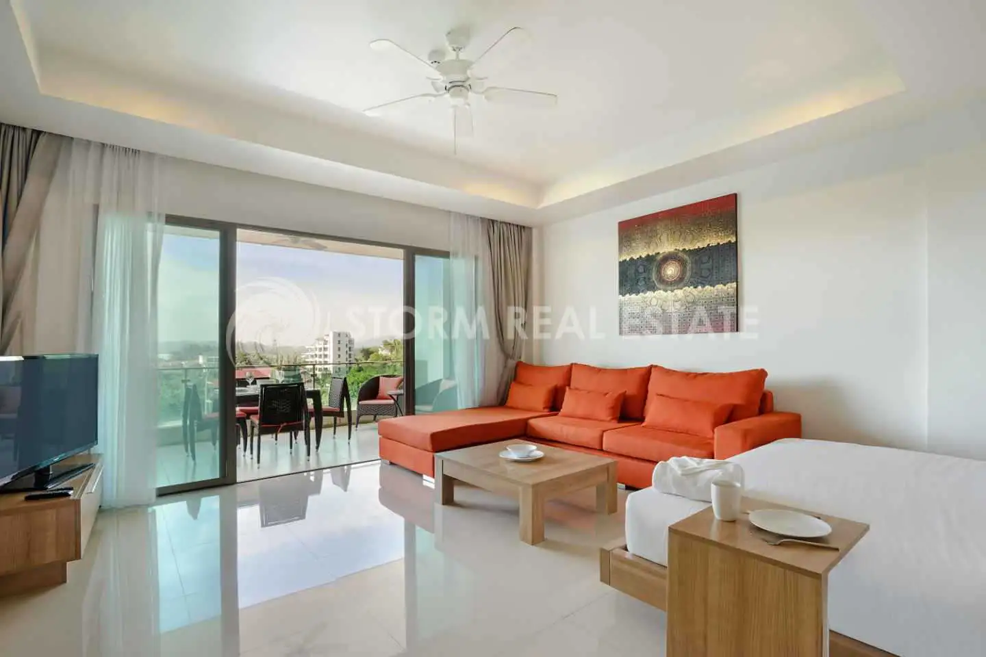 View from Sea View Foreign Freehold Studio Condo for Sale in Surin Sabai
