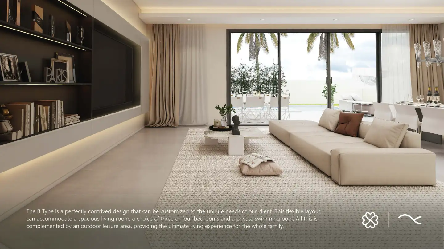 Interior view of Clover Estate - Type B