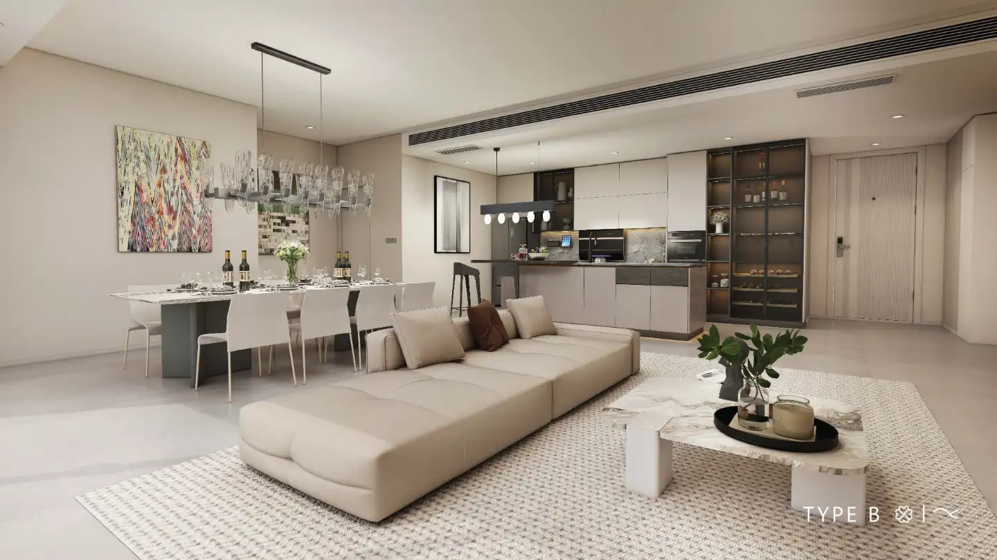 Interior view of Clover Estate - Type B