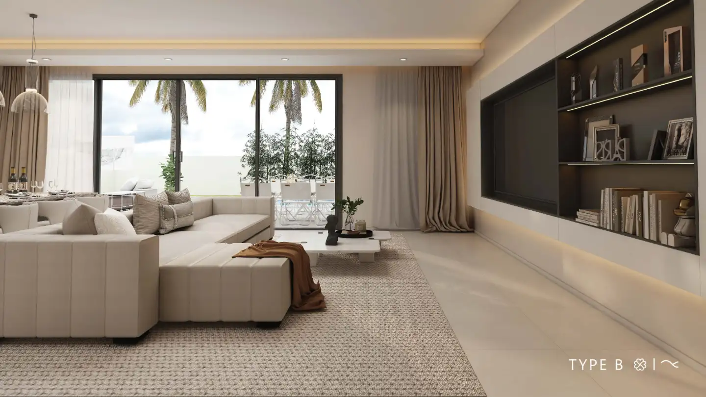 Interior view of Clover Estate - Type B