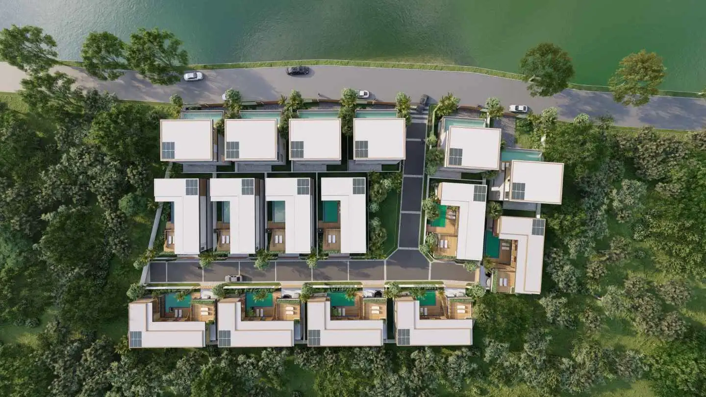 Interior view of Larger 3-Bed Pool Villa for Sale in Le Villas & Residence Lake in Layan