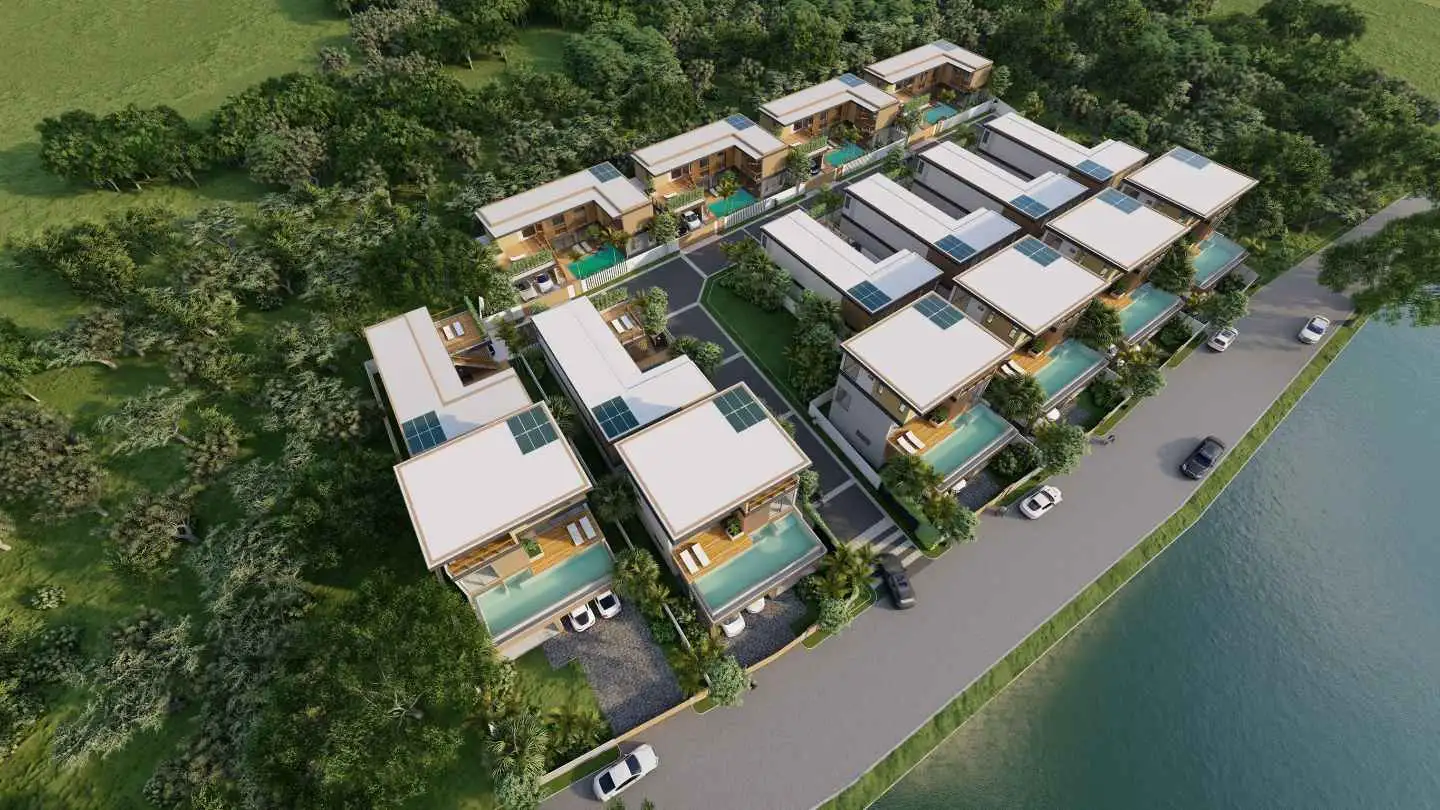 Interior view of Larger 3-Bed Pool Villa for Sale in Le Villas & Residence Lake in Layan