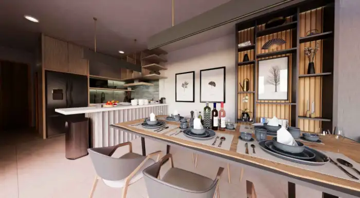 Interior view of 3-Bedroom Pool Villa for Sale in Le Villas & Residence Lake in Layan