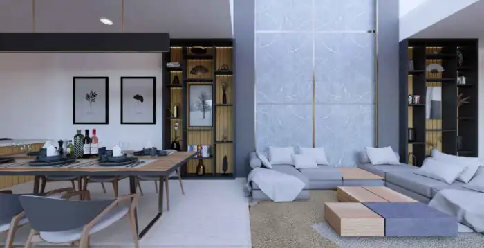 Interior view of 3-Bedroom Pool Villa for Sale in Le Villas & Residence Lake in Layan
