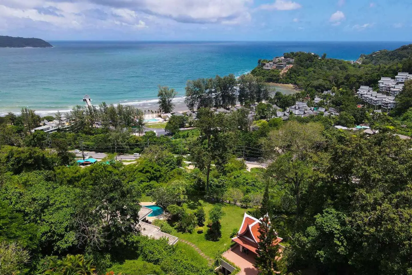 View from Three Ocean View Villas On One Land Plot In Kamala
