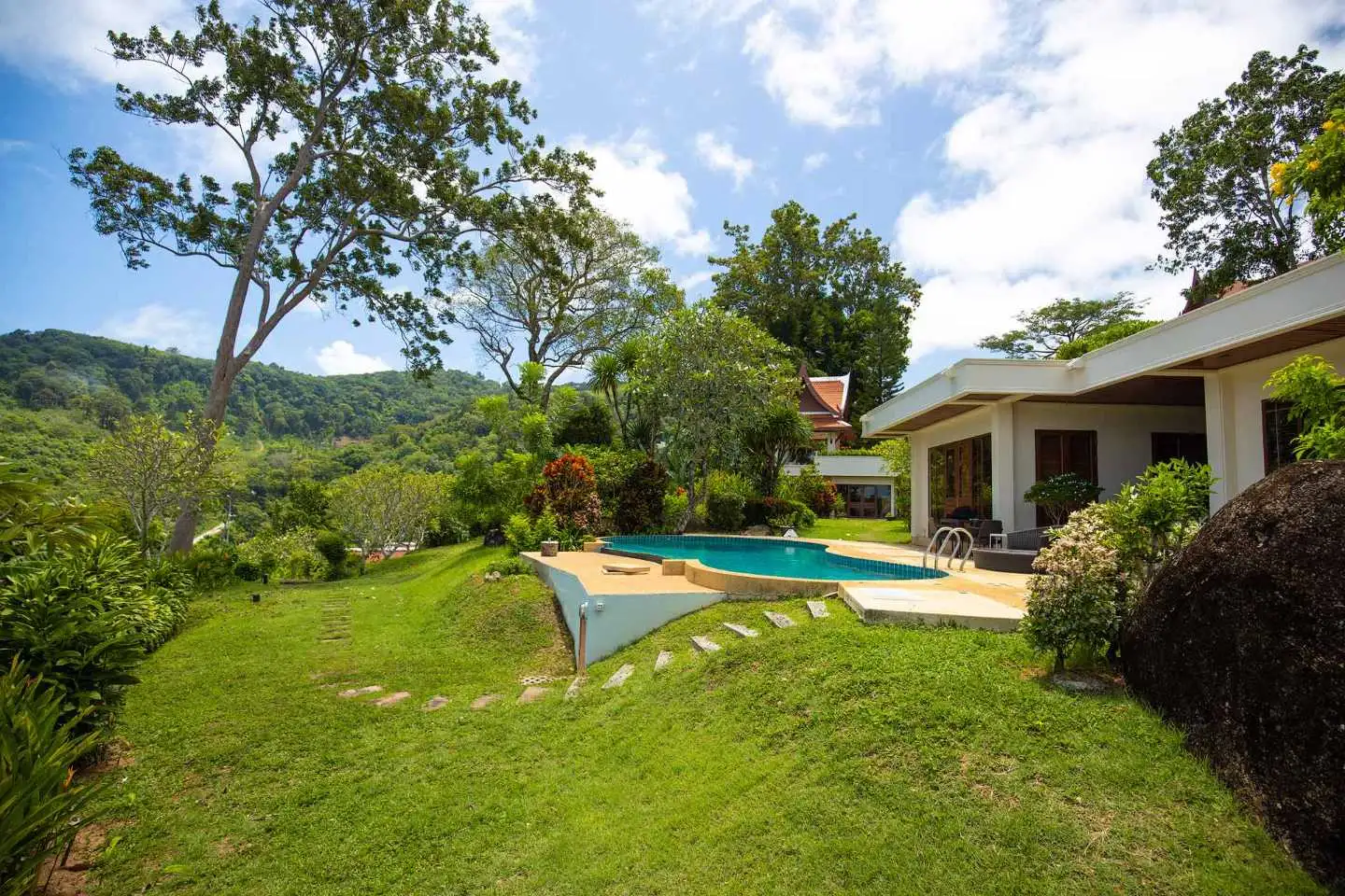 View from Three Ocean View Villas On One Land Plot In Kamala