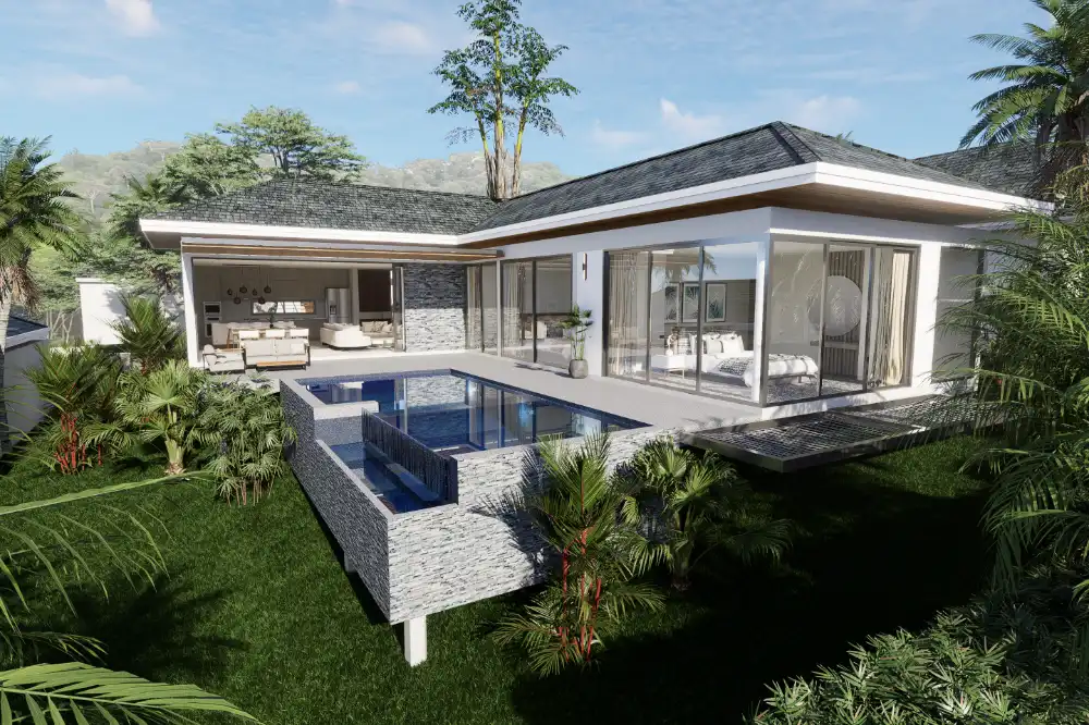 Interior view of Ka Villas Phang Nga