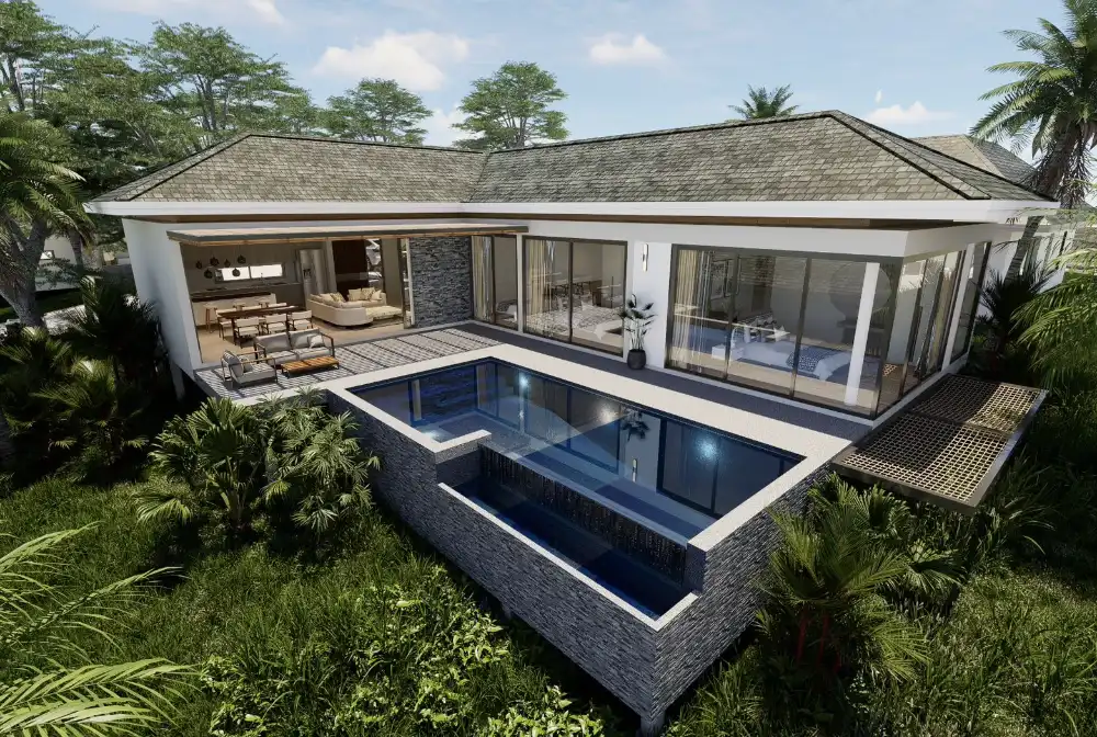 Interior view of Ka Villas Phang Nga