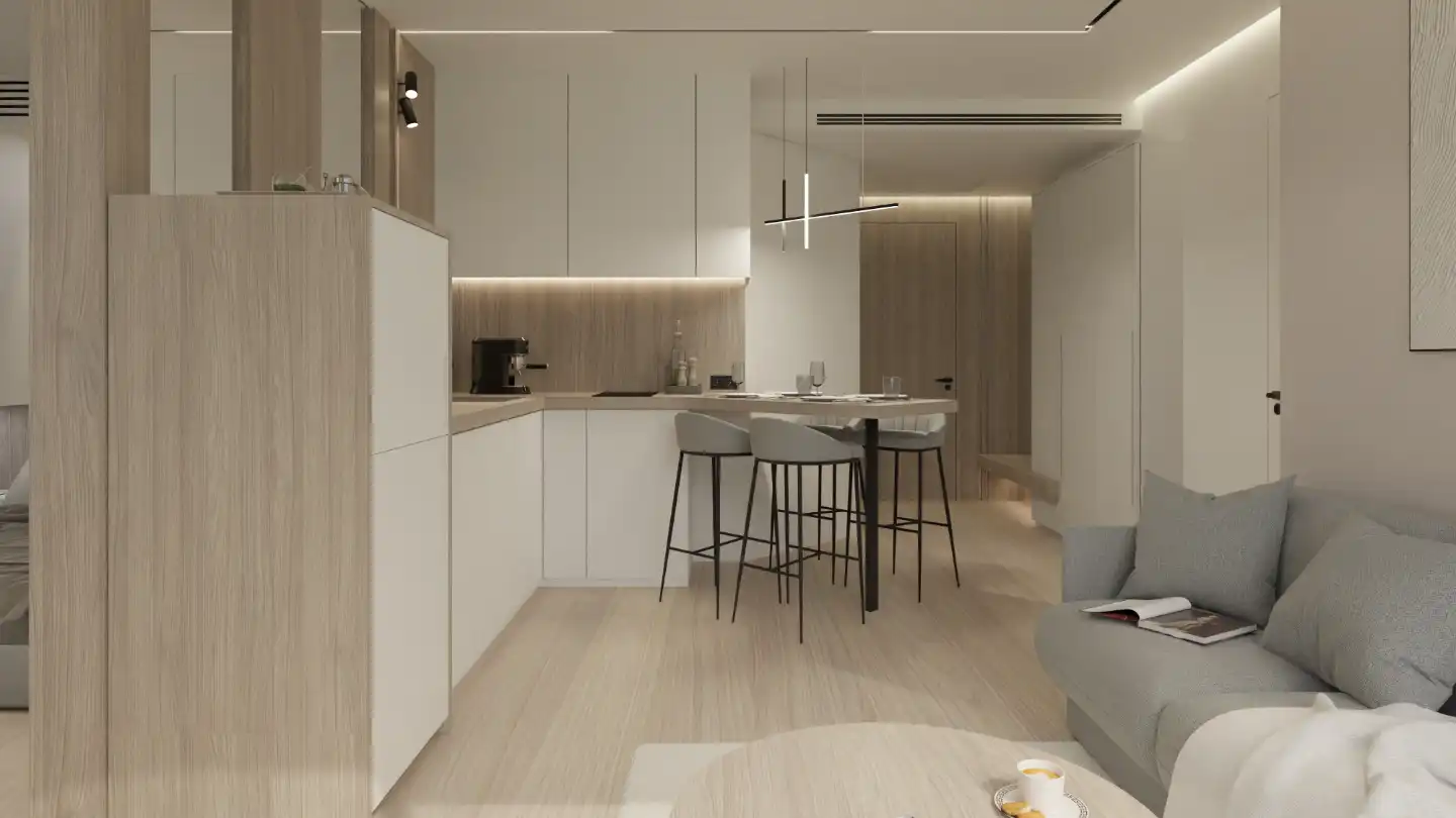 Interior view of California Condo - 2 Bedroom