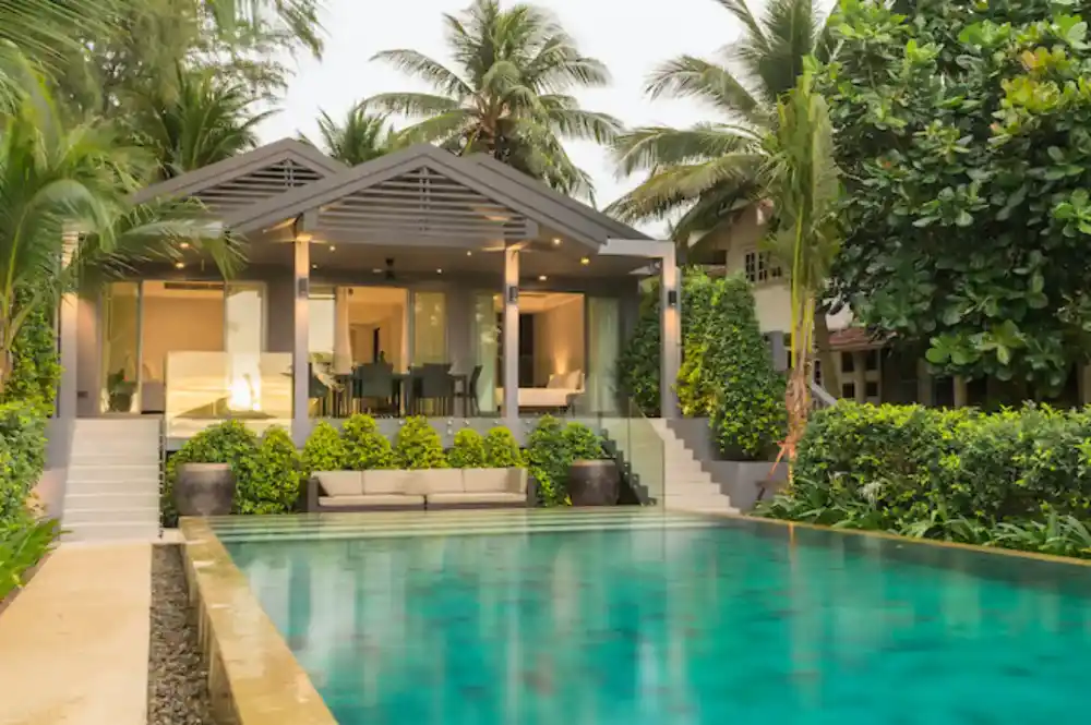 View from Absolute Beachfront Luxury Villa for Sale on Natai Beach