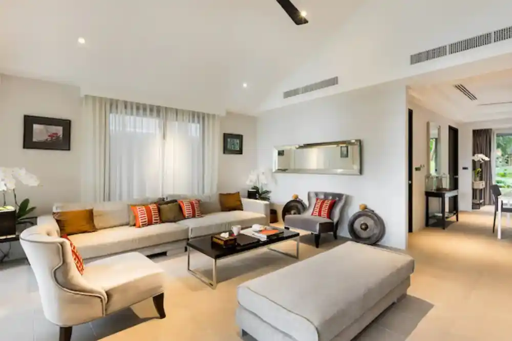 View from Absolute Beachfront Luxury Villa for Sale on Natai Beach