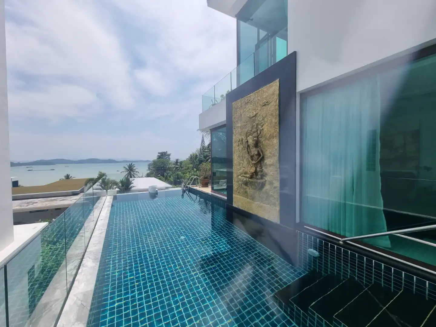 View from Stunning Sea View Villa for Sale in Ao Por