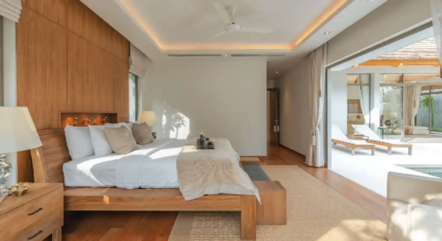 Exterior view of 3-Bedroom Anchan Indigo Villa for Sale near Layan Beach
