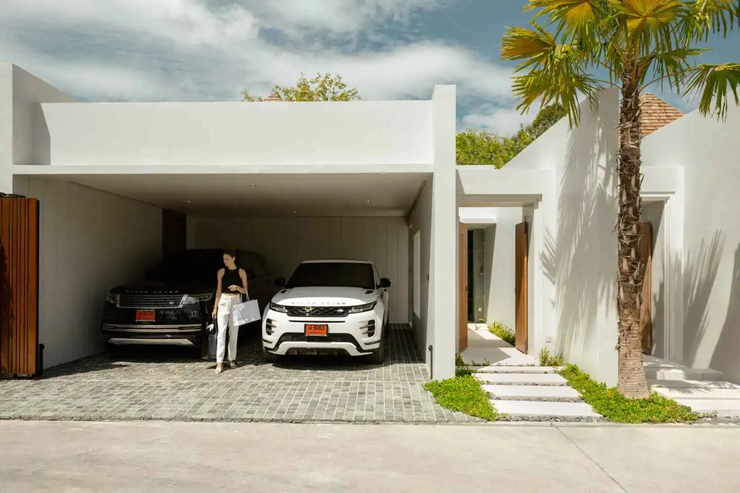 Exterior view of 3-Bedroom Anchan Indigo Villa for Sale near Layan Beach