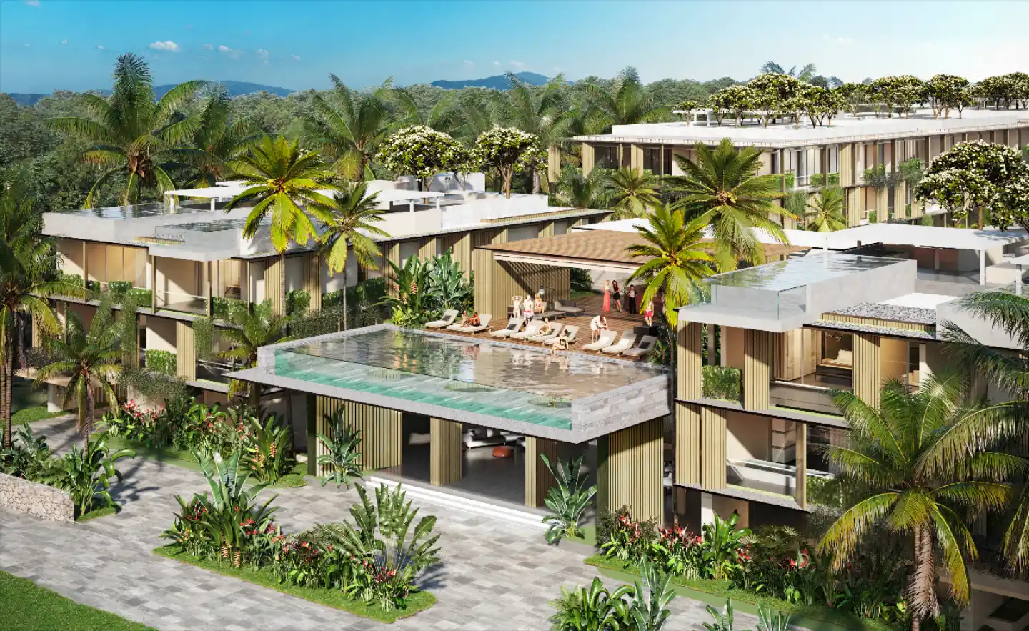Interior view of Gardens of Eden Residences - 2 Bedroom Condo for Sale on Bangtao Beach