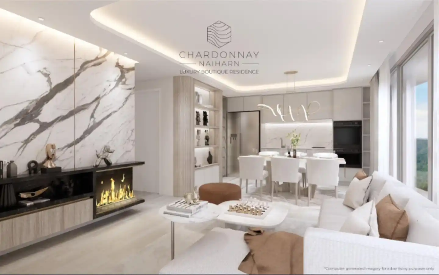 Interior view of The Chardonnay - Type A1 - Grand 1 Bedroom