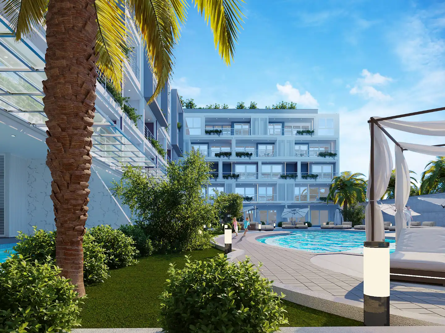 Interior view of 2 Bedroom Condo with Private Swimming Pool at Babylon Sky Garden II - Type D