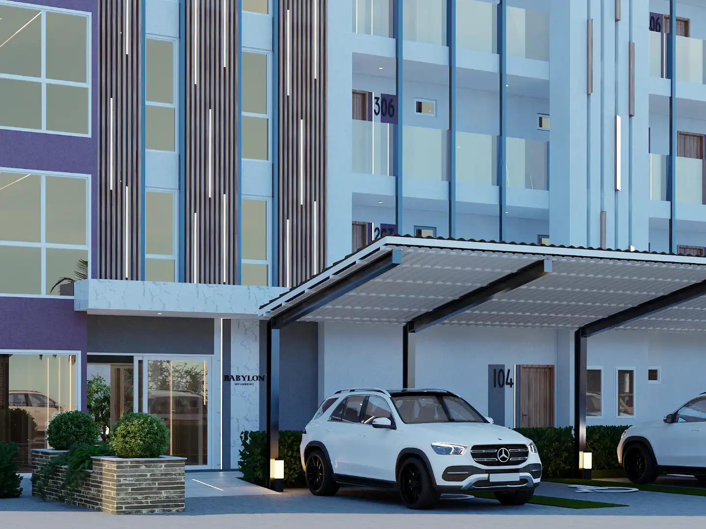 Interior view of 2 Bedroom Condo with Private Swimming Pool at Babylon Sky Garden II - Type D