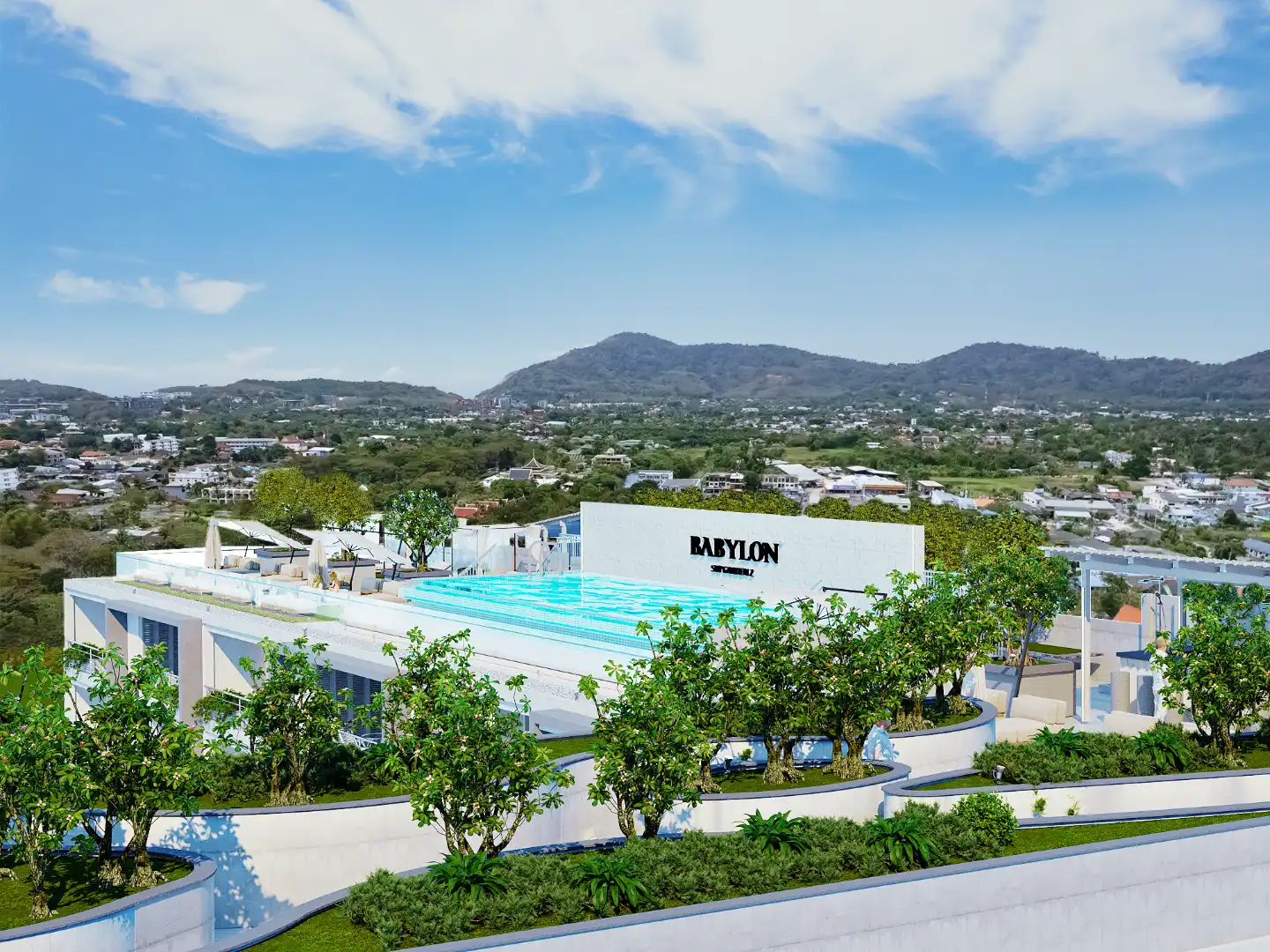 Interior view of 2 Bedroom Condo with Private Swimming Pool at Babylon Sky Garden II - Type D
