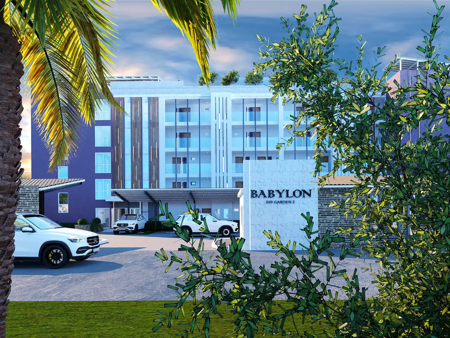 Interior view of 2 Bedroom Condo with Private Swimming Pool at Babylon Sky Garden II - Type D