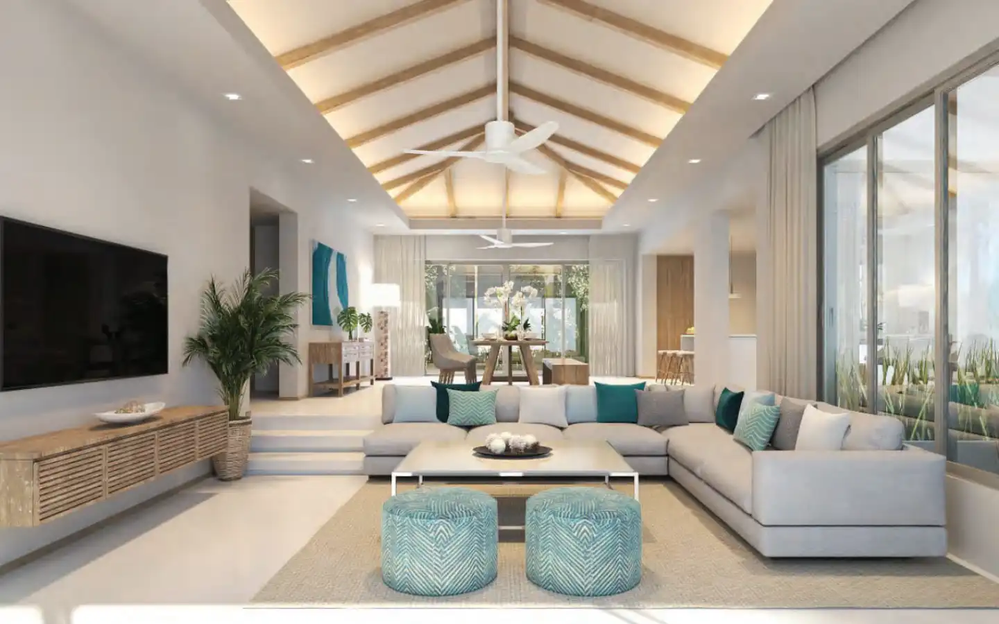 Interior view of 4 Bedroom Resale Villa at Trichada Breeze
