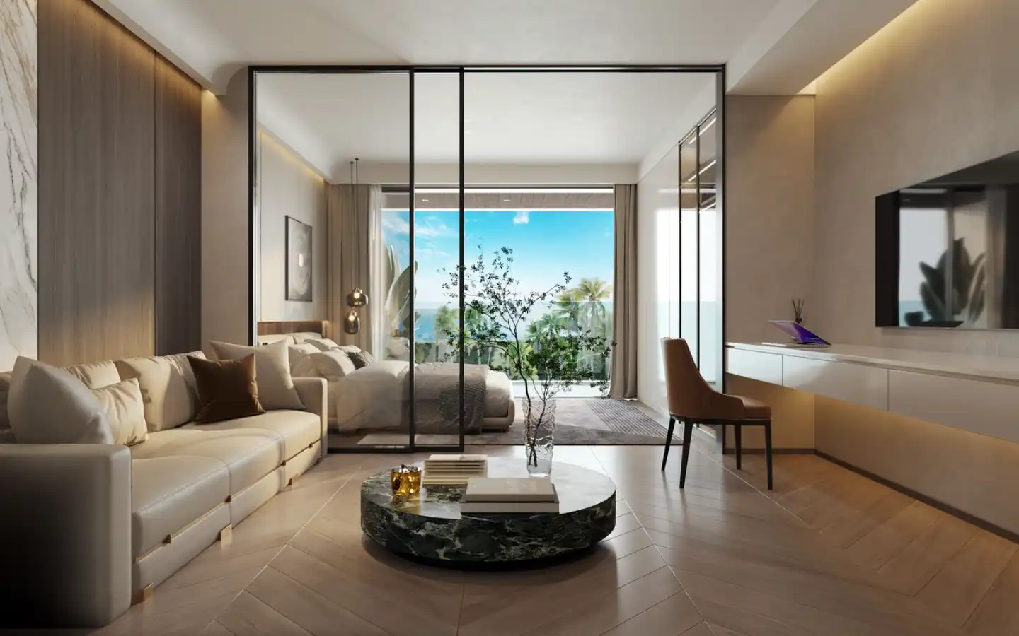 View from 1-Bedroom Sea View Condo for Sale in Ayana Heights, Phuket - Type B1