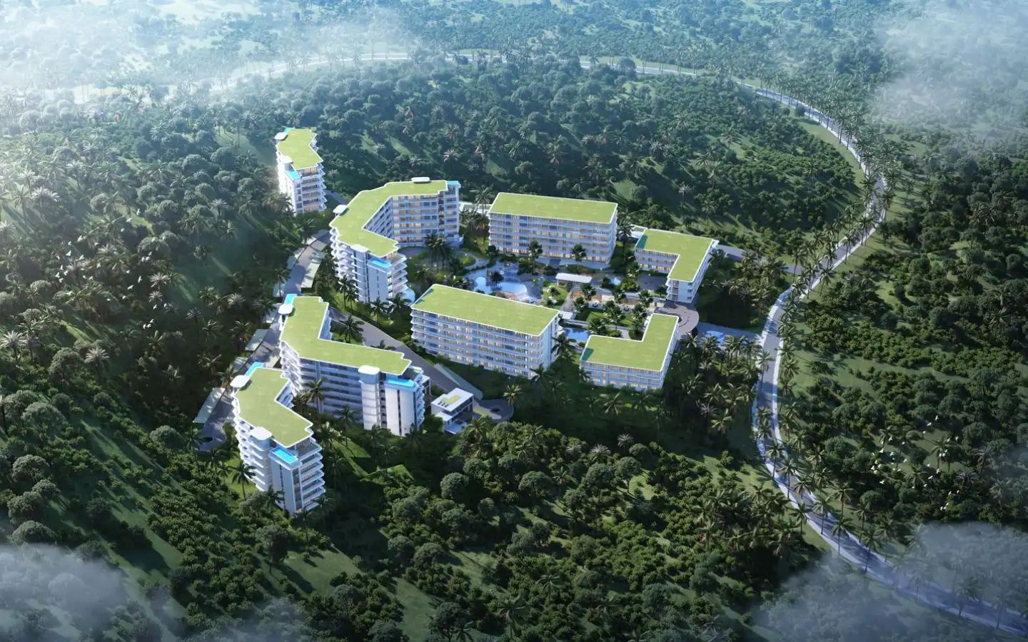 View from 1-Bedroom Sea View Condo for Sale in Ayana Heights, Phuket - Type B1
