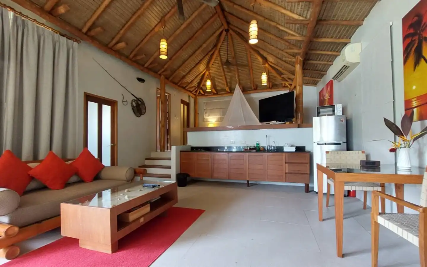 Exterior view of Two Beachfront Bungalows for Sale on Coconut Island - Sold as One