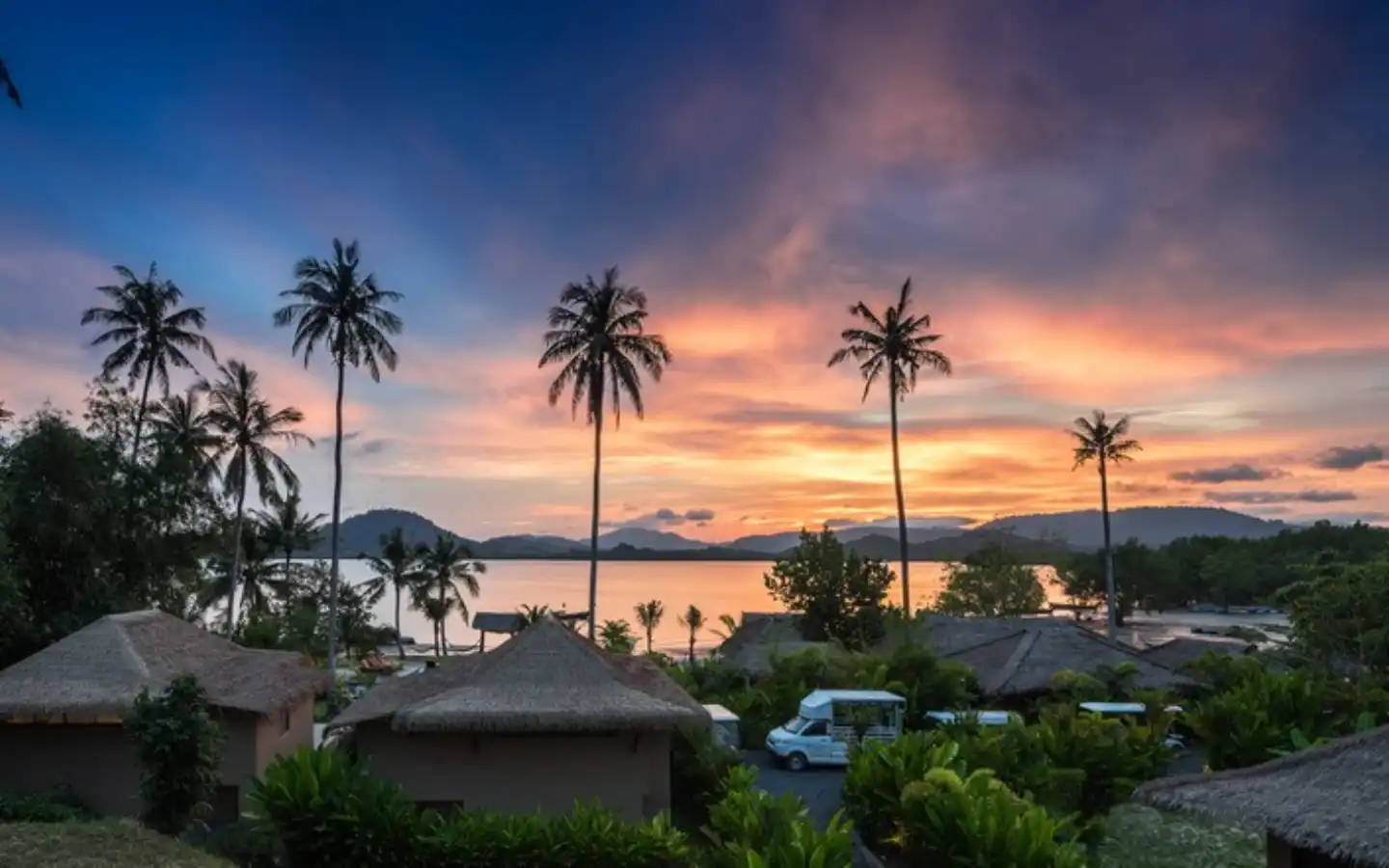 Exterior view of Two Beachfront Bungalows for Sale on Coconut Island - Sold as One