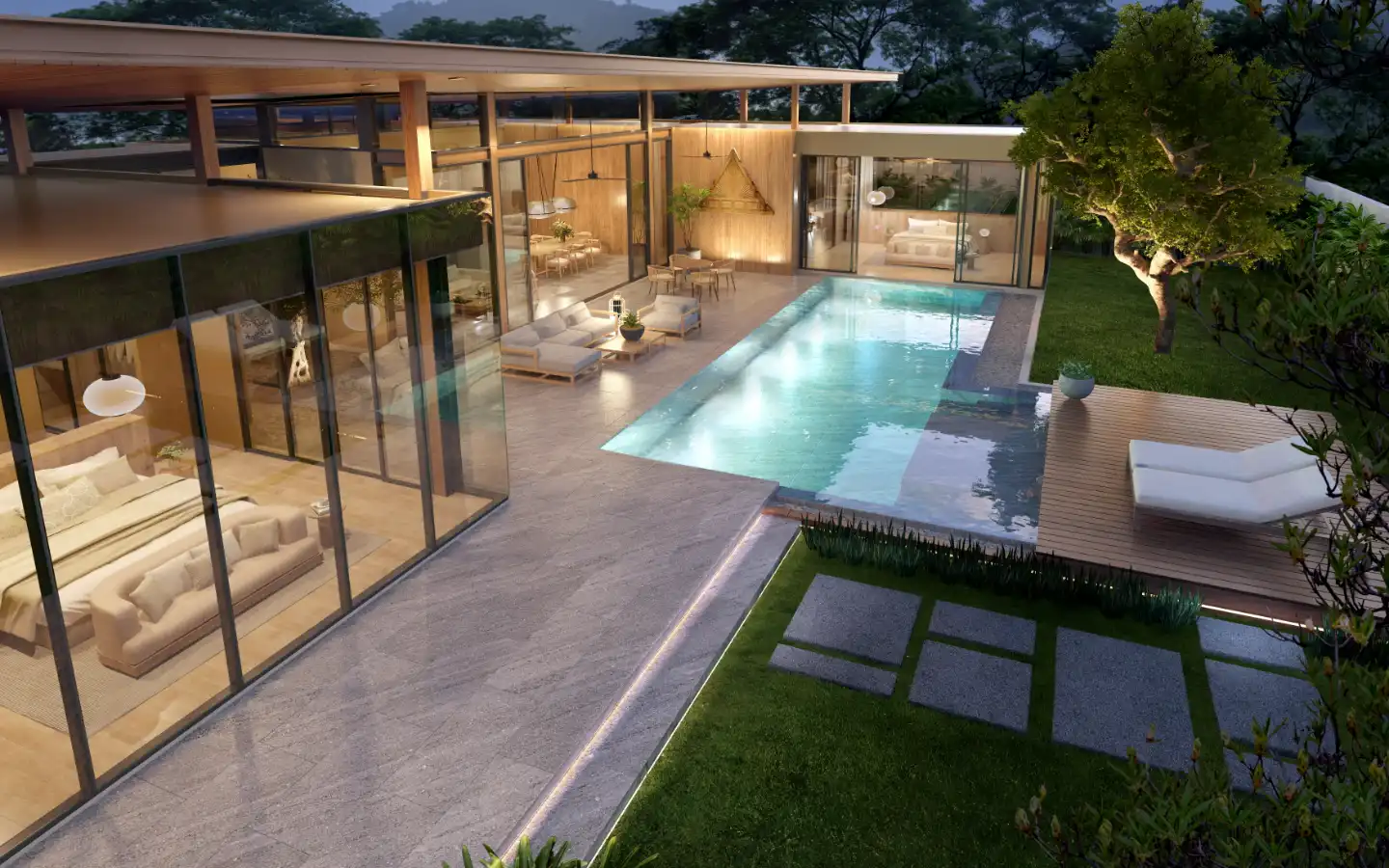 Private Pool Mount Mono Villa for Sale in Cherngtalay - Plot 6