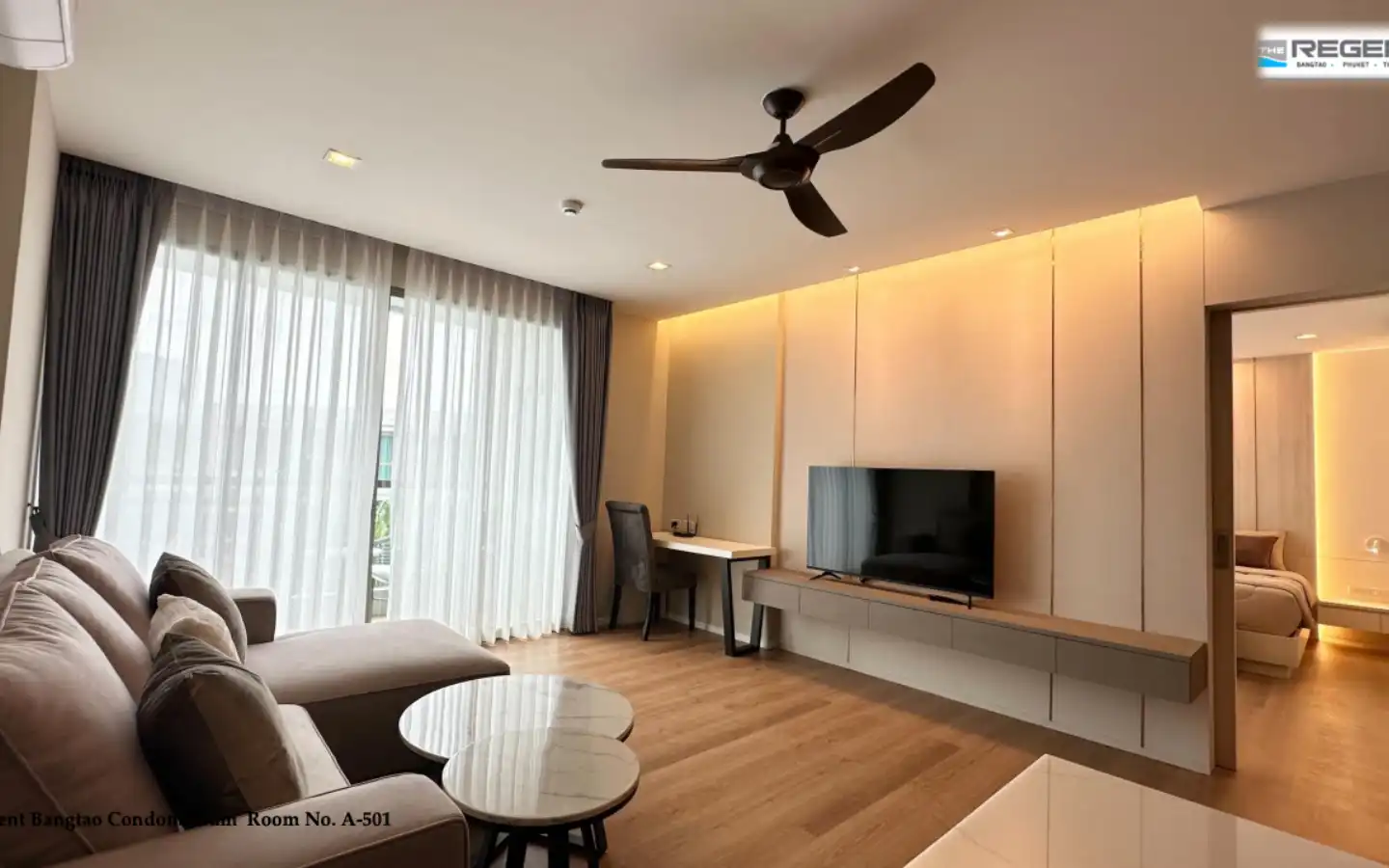 Interior view of One Bedroom Foreign Freehold Condo at Bangtao Regent