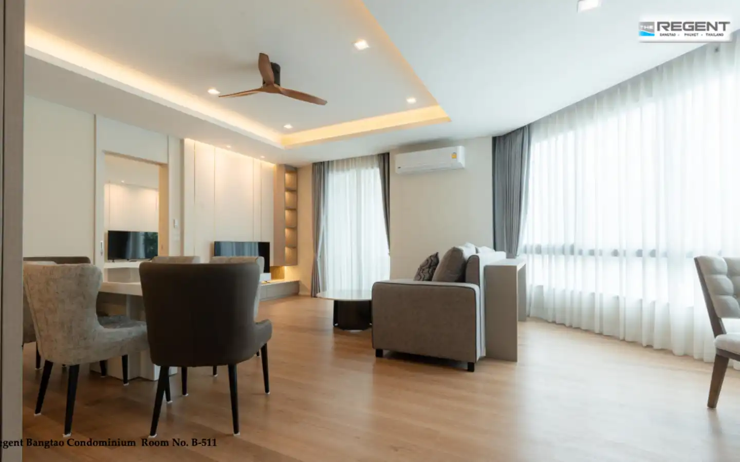 Interior view of Deluxe 2 Bedroom Foreign Freehold Condo at Bangtao Regent