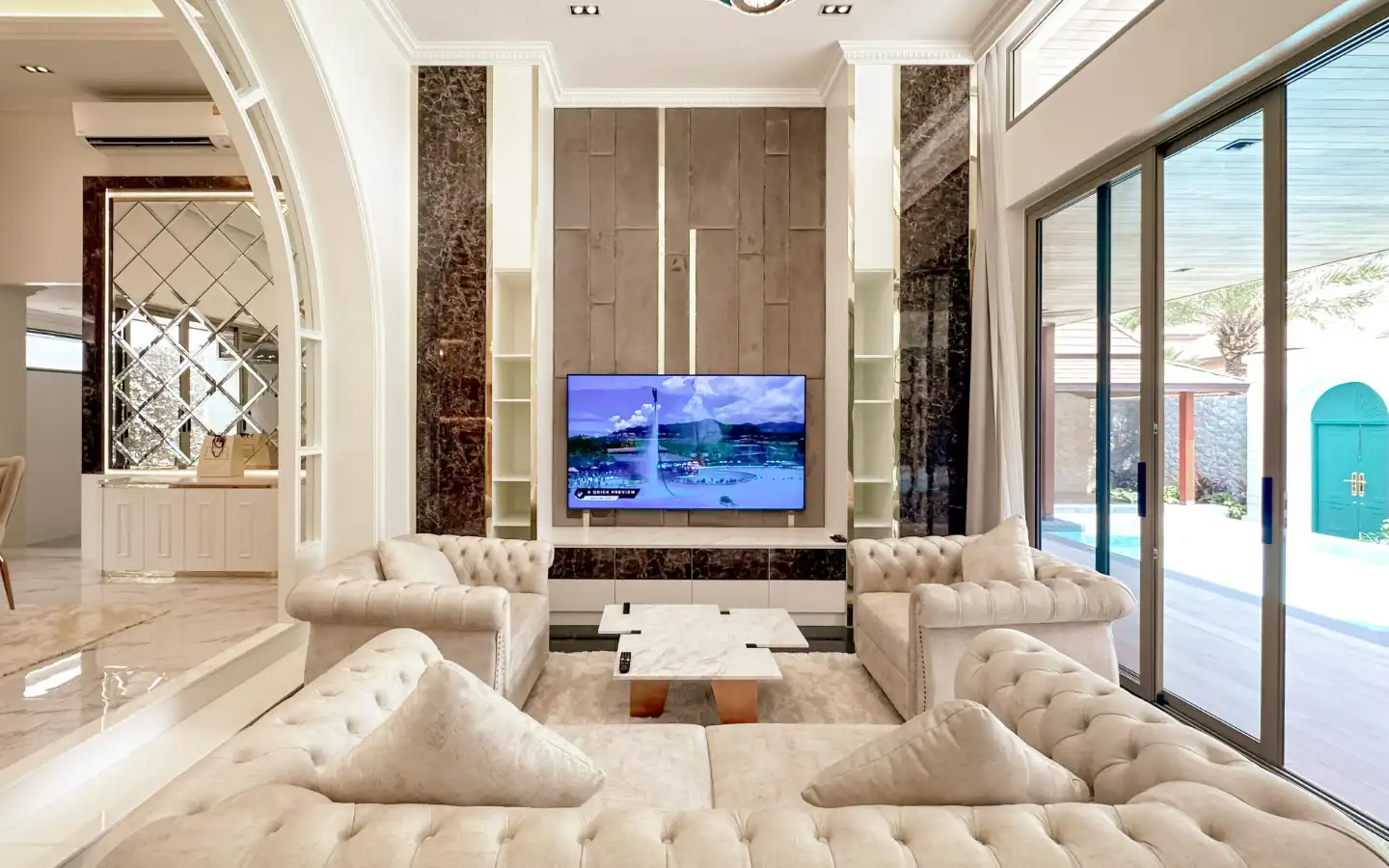 Interior view of 3 Bedroom Private Pool Villa for Sale in Gold Chariot Phuket