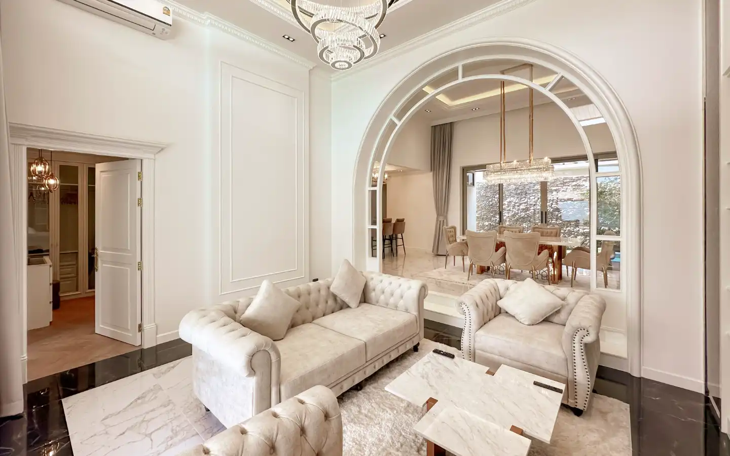 Interior view of 3 Bedroom Private Pool Villa for Sale in Gold Chariot Phuket