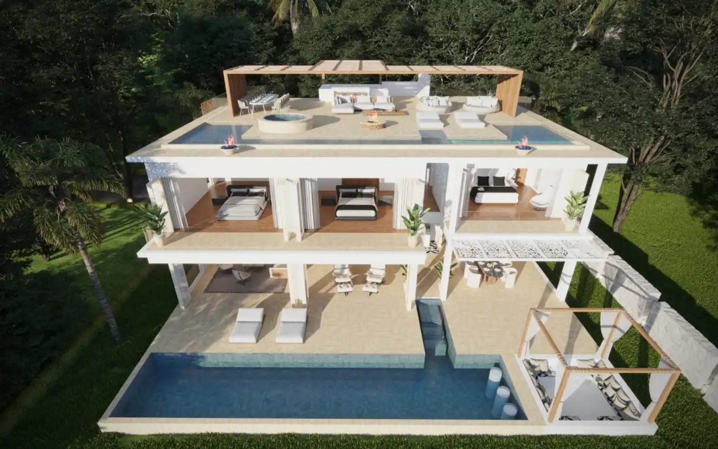 View from 3 Bedroom Cohiba Valley View Villas for Sale in Layan Phuket
