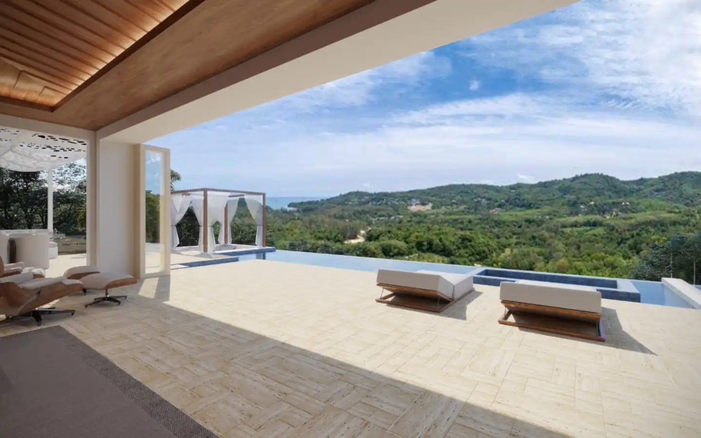 View from 3 Bedroom Cohiba Valley View Villas for Sale in Layan Phuket