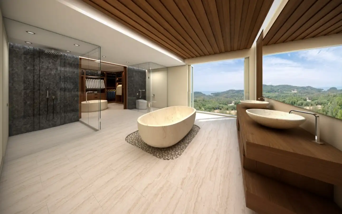 View from 3 Bedroom Cohiba Valley View Villas for Sale in Layan Phuket